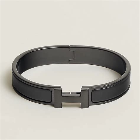 hermes all black h bracelet|hermes clic h bracelet small.